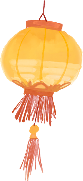 Watercolor Traditional LNY Lantern